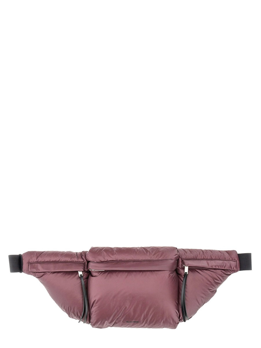 Jil Sander Quilted Padded Polyamide Belt Bag — Pink