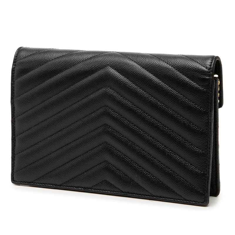 Grain De Poudre Chevron Cassandre Envelope Chain Wallet - Image 2