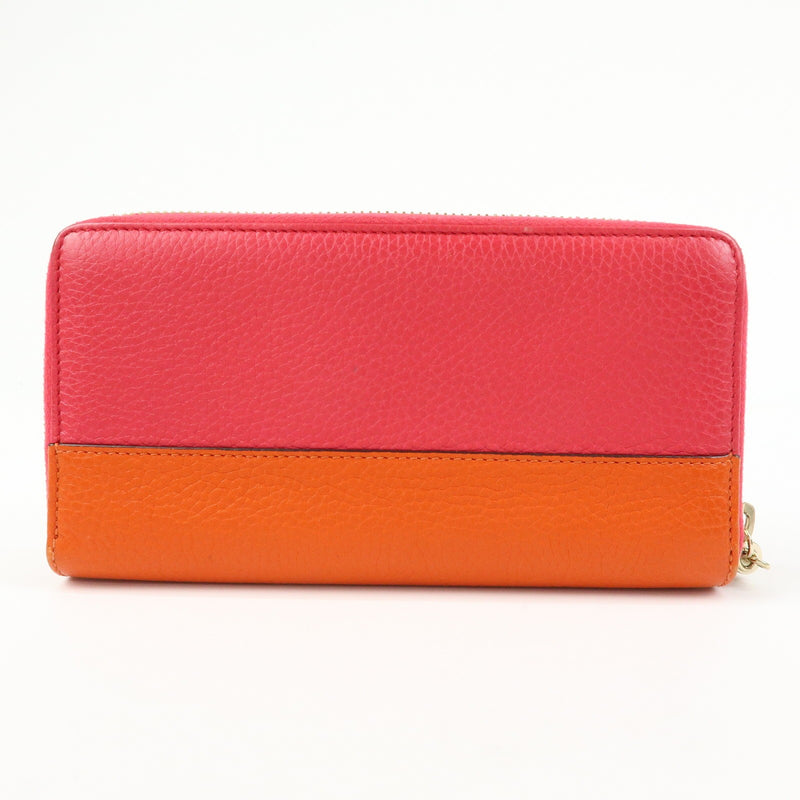 Gucci Bamboo Tassel Zip Leather Pink Accessory