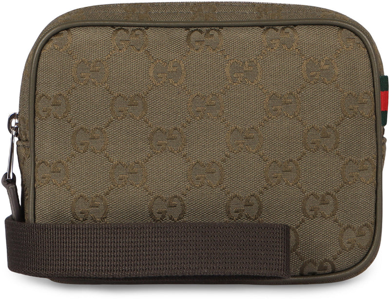 Gucci Gg Canvas Crossbody Bag — Green Cotton