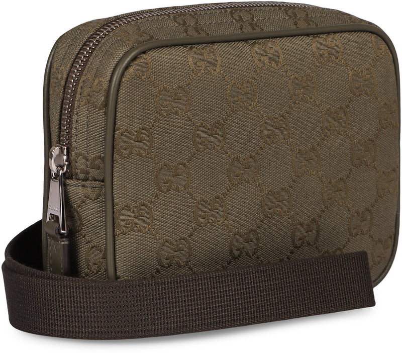 Gucci Gg Canvas Crossbody Bag — Green Cotton