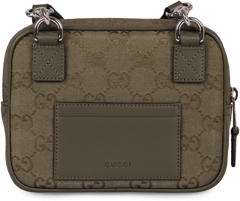 Gucci Gg Canvas Crossbody Bag — Green Cotton