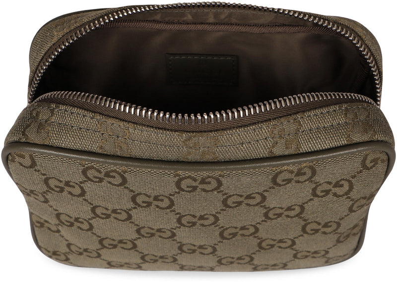 Gucci Gg Canvas Crossbody Bag — Green Cotton