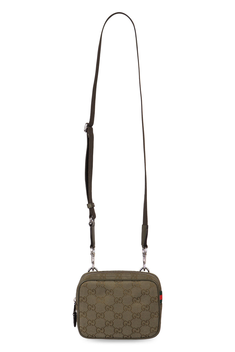 Gucci Gg Canvas Crossbody Bag — Green Cotton