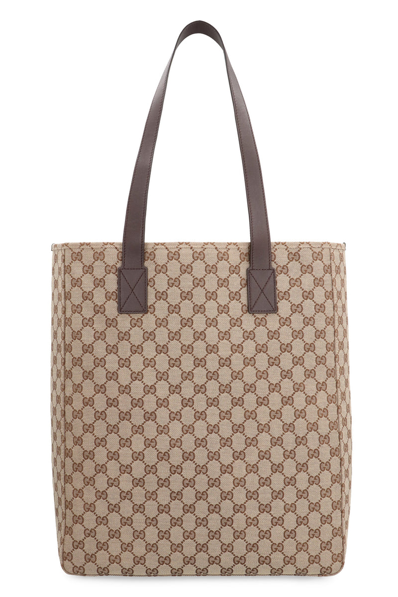 Gucci Gg Jacquard Tote Bag — Beige Polyester