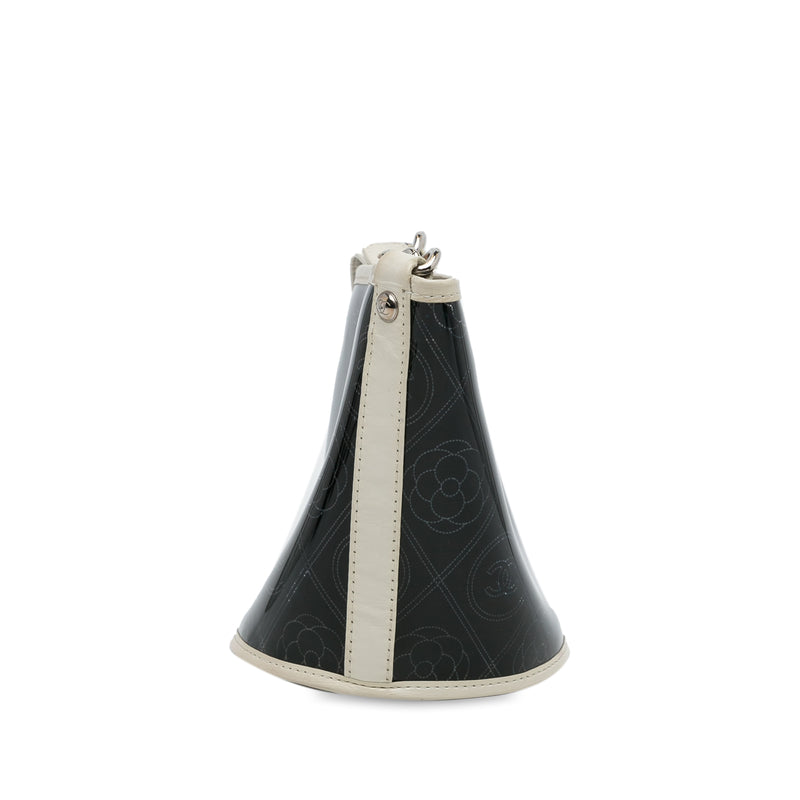 Crumpled Calfskin PVC Camellia Bucket - Image 3