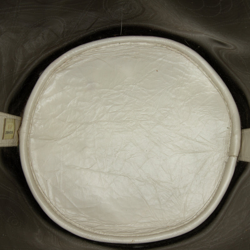 Crumpled Calfskin PVC Camellia Bucket - Image 6