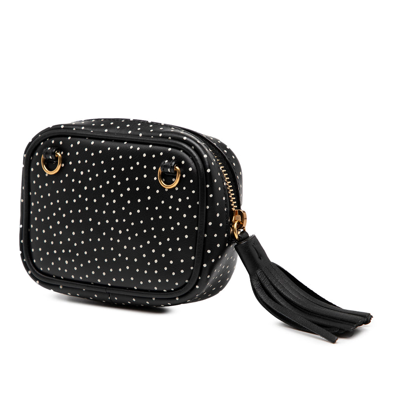 Baby Quilted Chevron Calfskin Monogram Polka Dot Lou Camera Bag - Image 2
