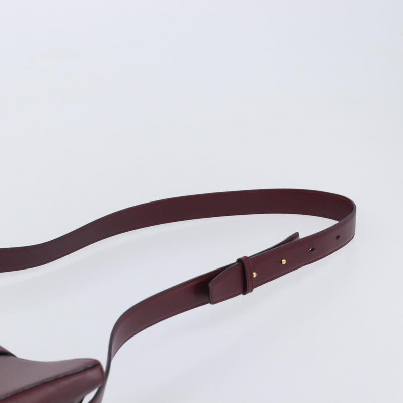 Cartier Must De Leather Burgundy Bag