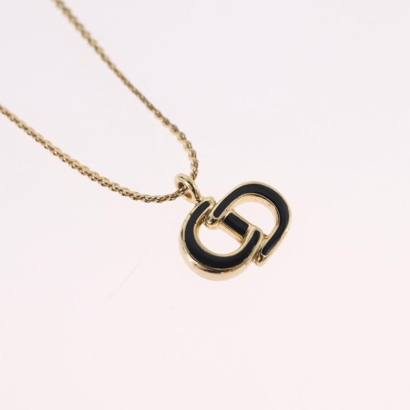Christian Dior Vintage Cd Pendant Metal Gold Bijoux