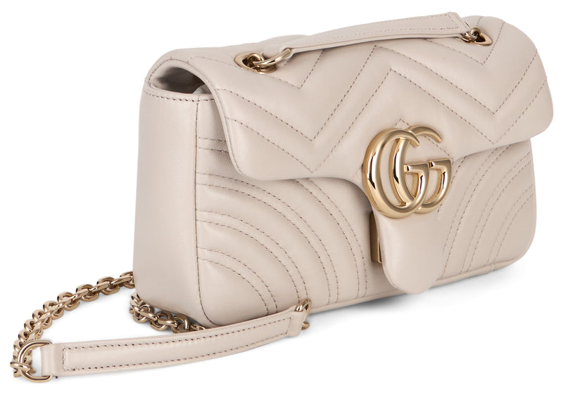 Gucci Shoulder Bag — Beige Lamb Skins