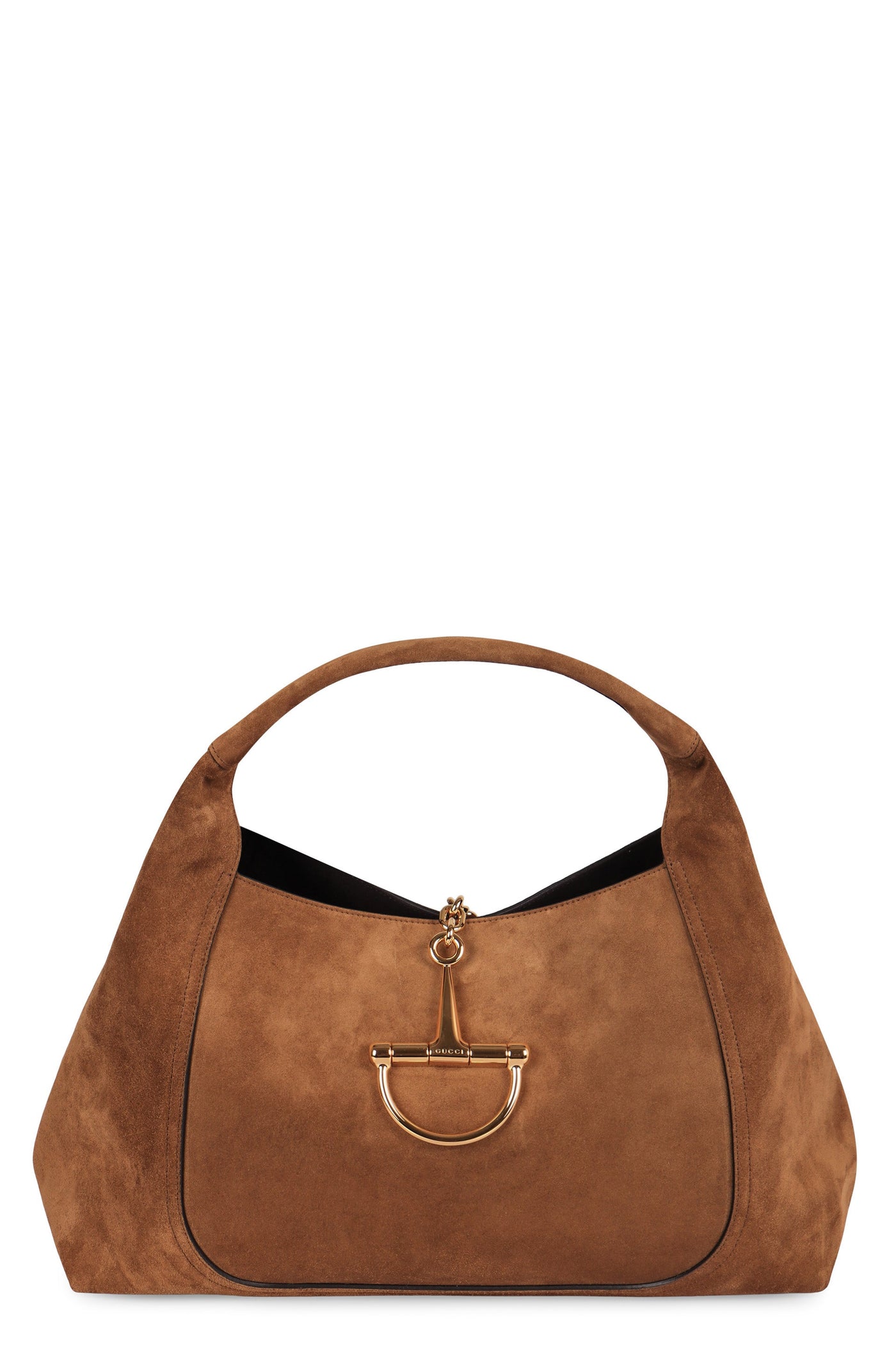 Gucci Softbit Maxi Shoulder Bag — Brown Calf