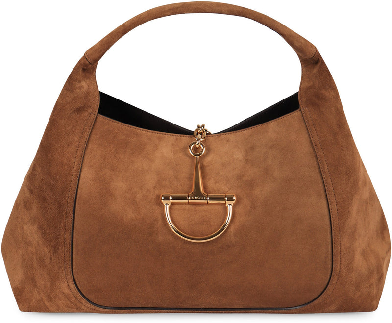 Gucci Softbit Maxi Shoulder Bag — Brown Calf