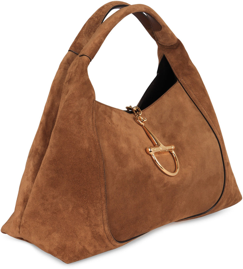Gucci Softbit Maxi Shoulder Bag — Brown Calf