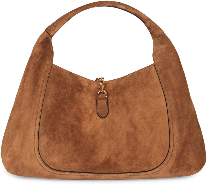 Gucci Softbit Maxi Shoulder Bag — Brown Calf