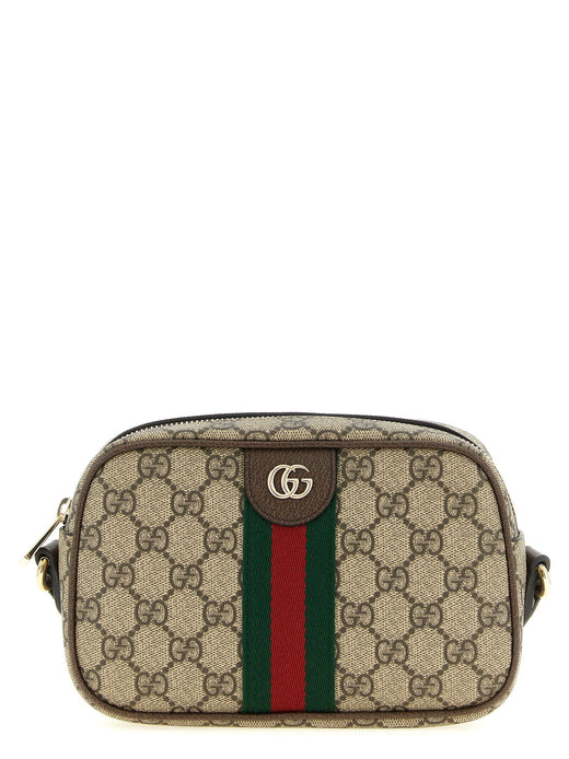 Gucci Gg Monogram Crossbody Bag — Beige