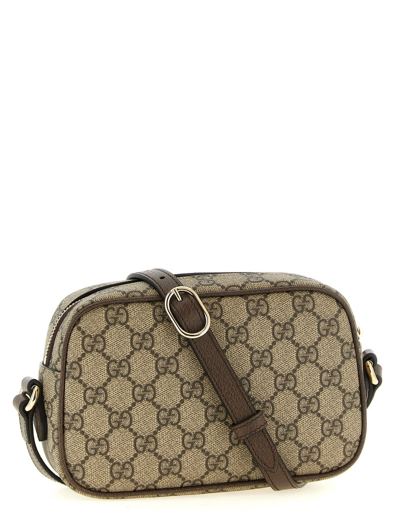 Gucci Gg Monogram Crossbody Bag — Beige