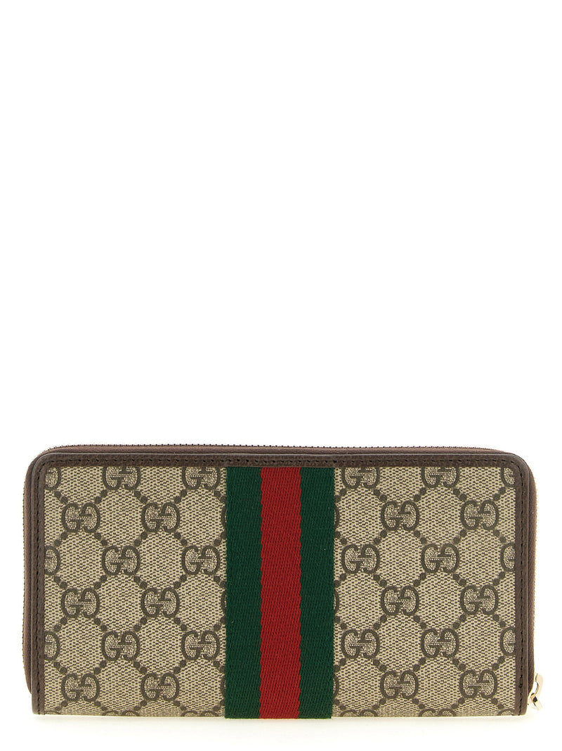 Gucci Ophidia Wallet — Beige Gg Supreme Canvas