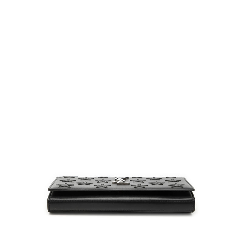 Calfskin Star Applique Classic Monogram Kate Wallet on Chain - Image 3