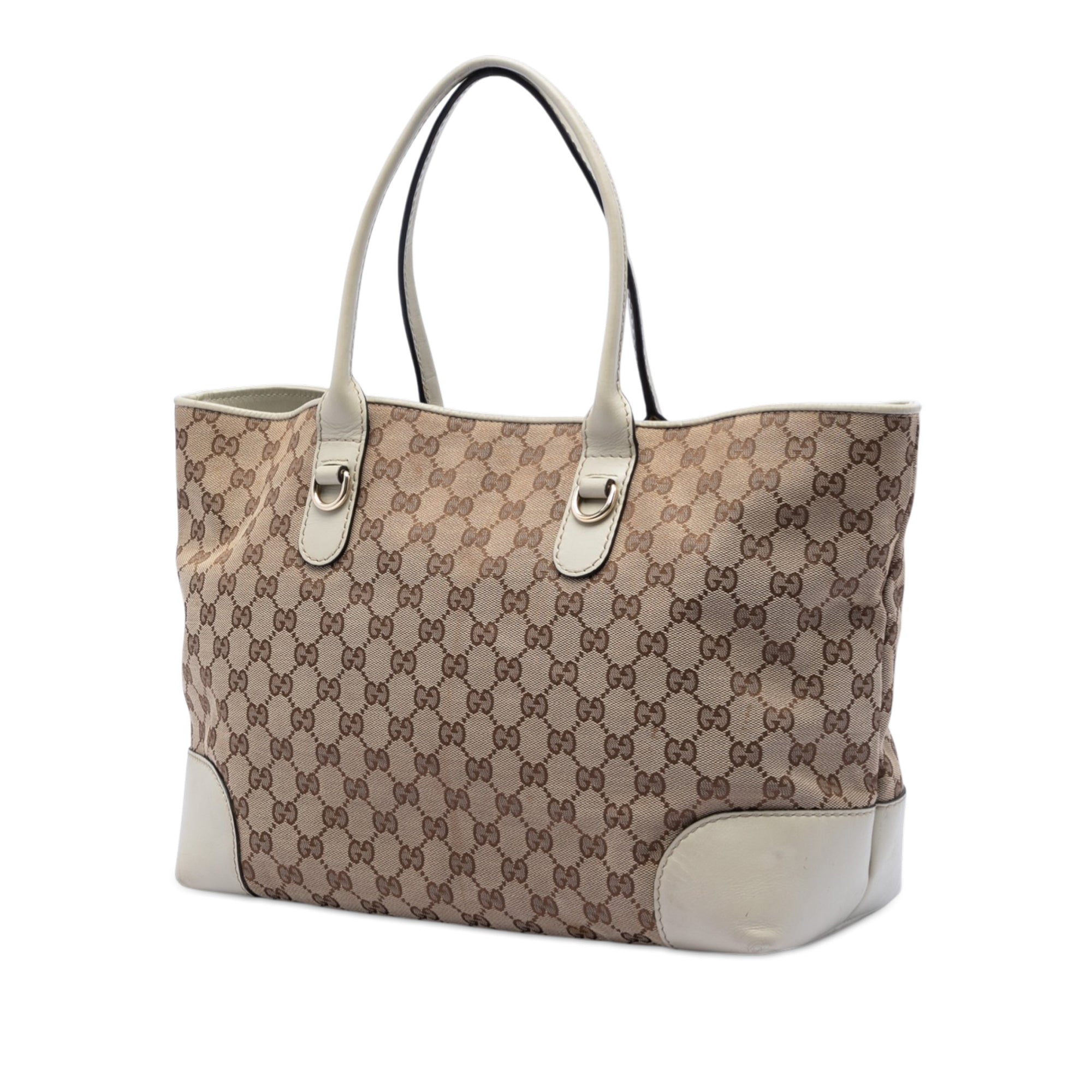 GG Canvas Heart Bit Tote - Image 2