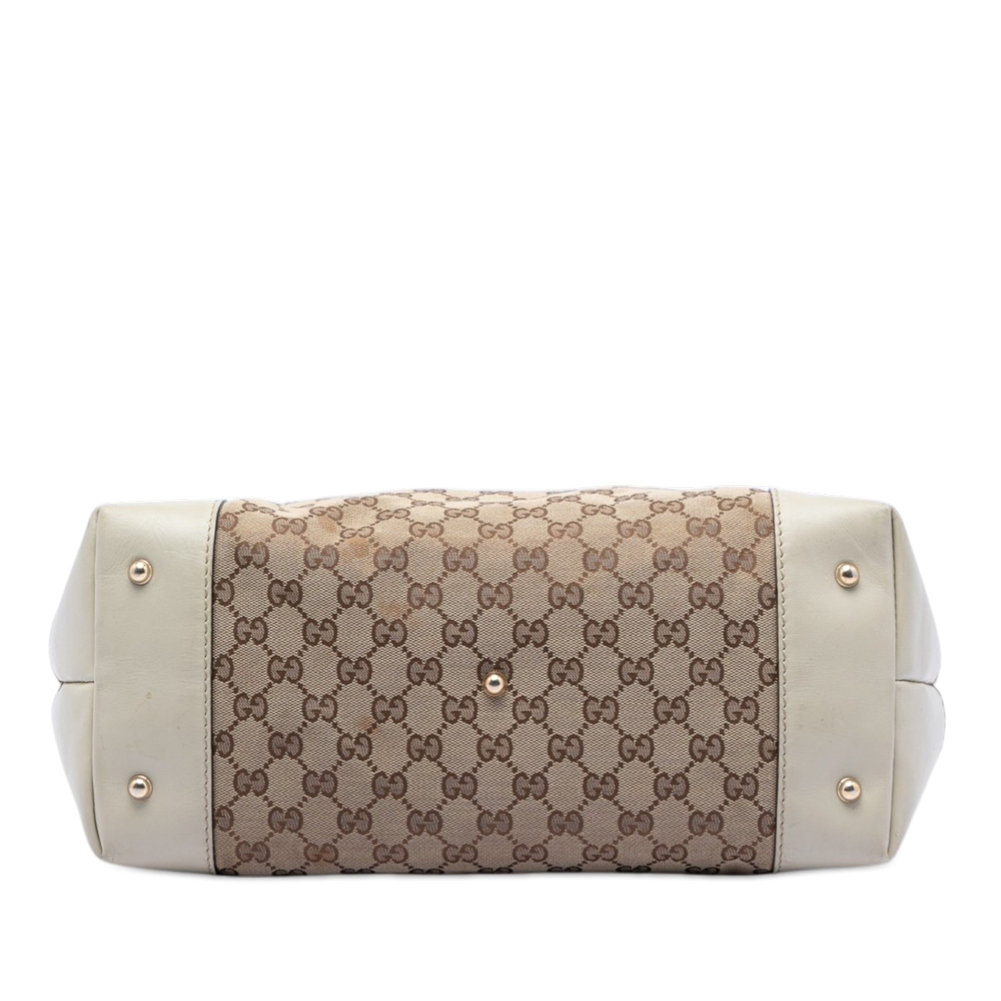 GG Canvas Heart Bit Tote - Image 3