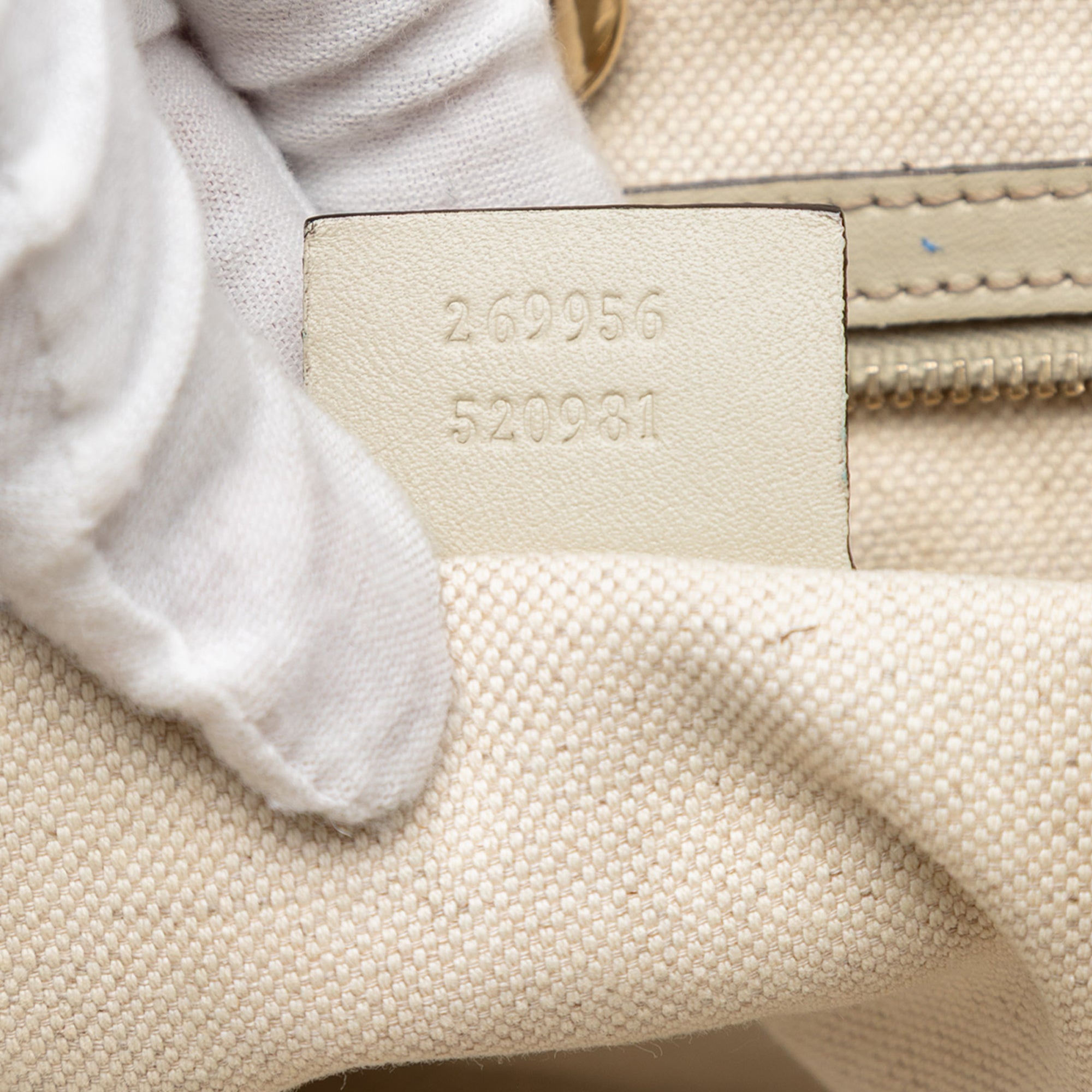 GG Canvas Heart Bit Tote - Image 6