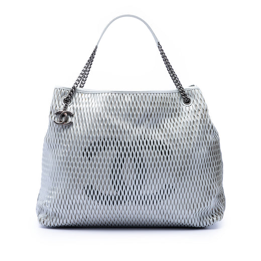 CC Perforated Leather Tote - Image 1