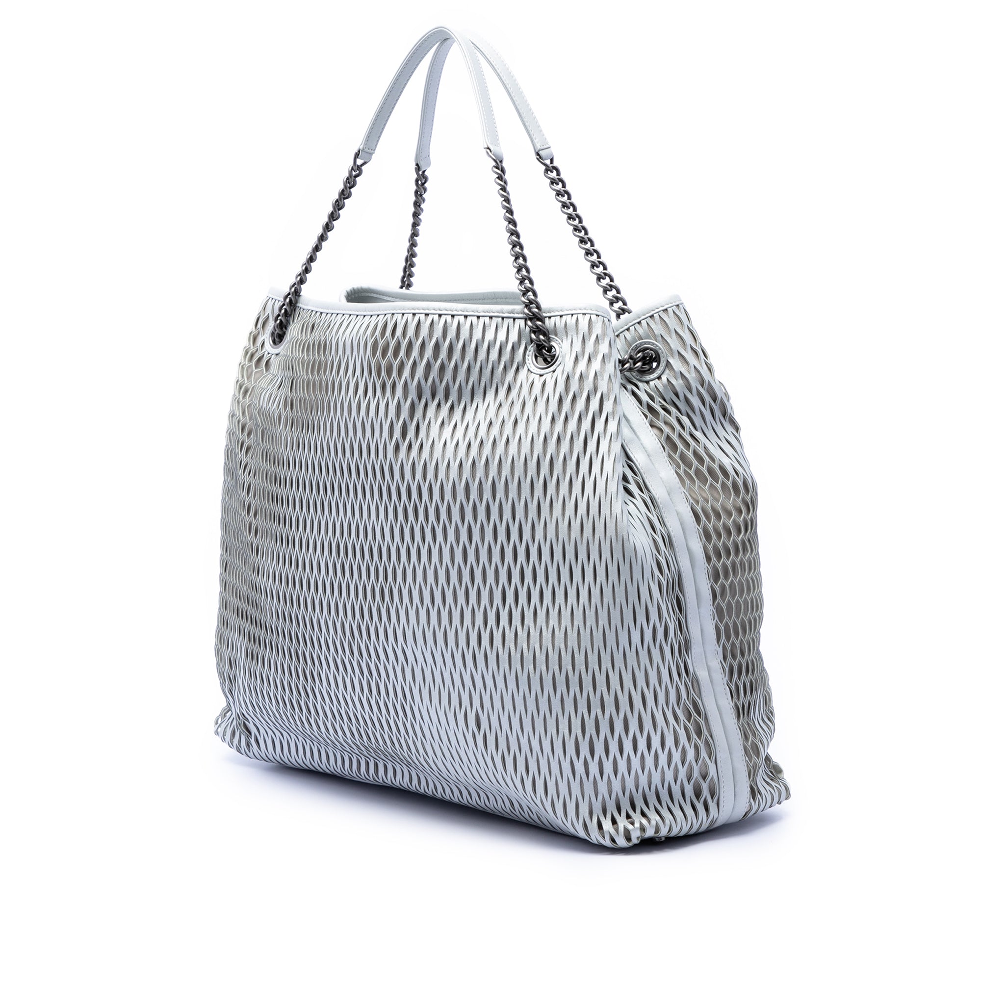 CC Perforated Leather Tote - Image 2
