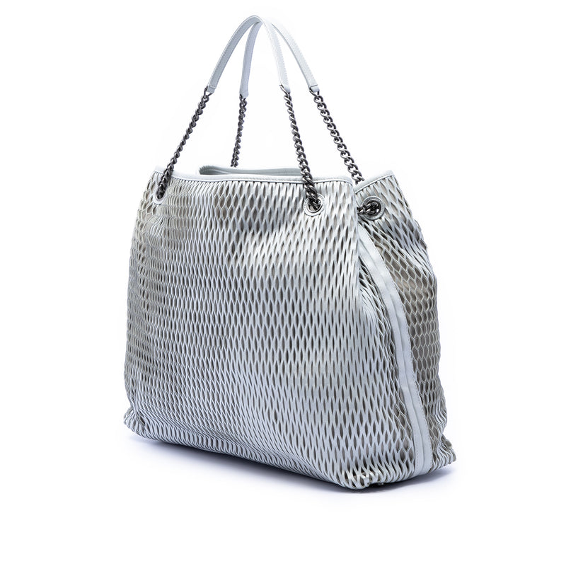 CC Perforated Leather Tote - Image 2