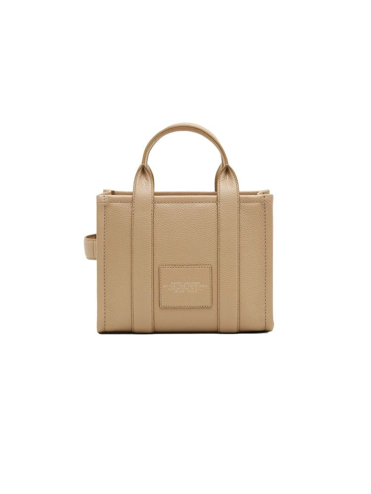Marc Jacobs Cow Leather Tote Bag — Beige