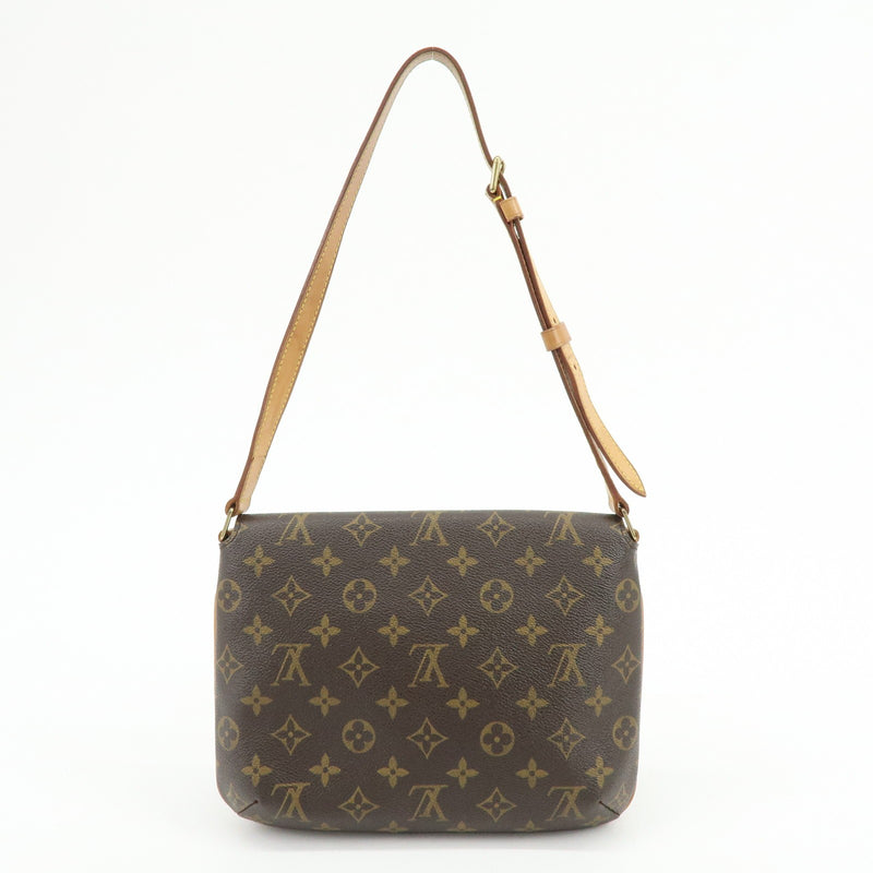 Louis Vuitton Musette Tango Monogram Canvas Brown Bag