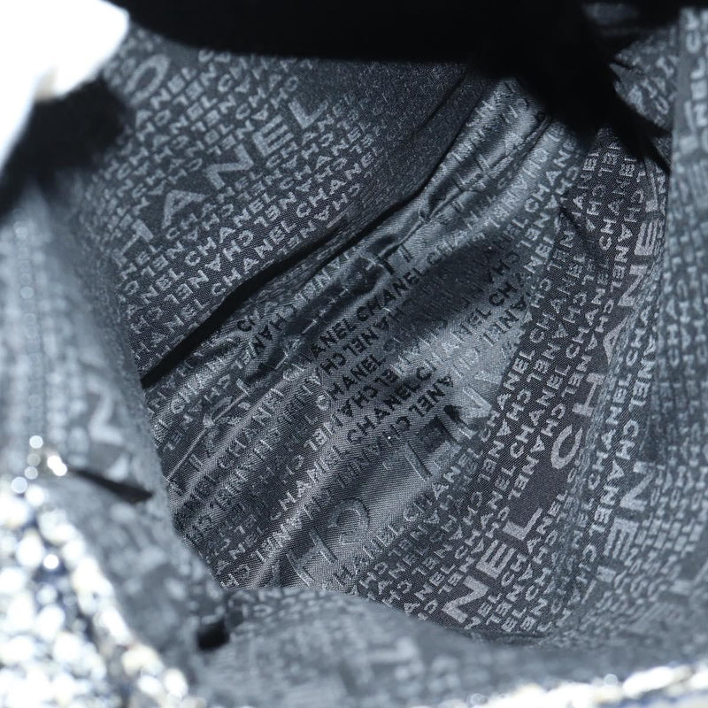 Chanel Camellia Messenger Tweed Black