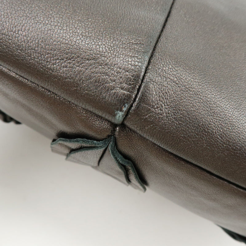 Prada Ruffle Hobo Nappa Leather Brown