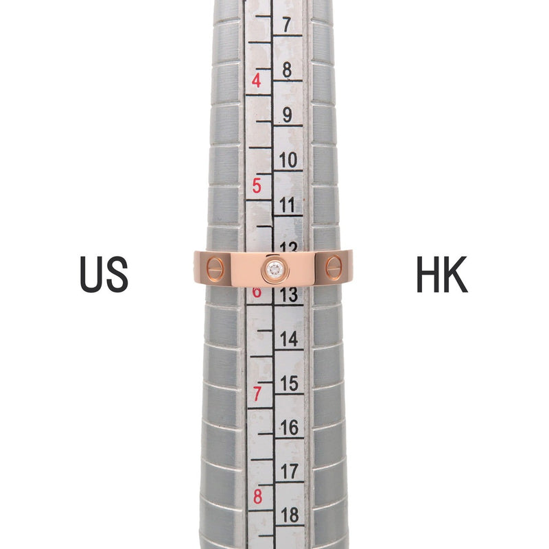 Cartier Love Wedding Band 1 Diamond 18k Rose Gold With Rose_gold Bijoux