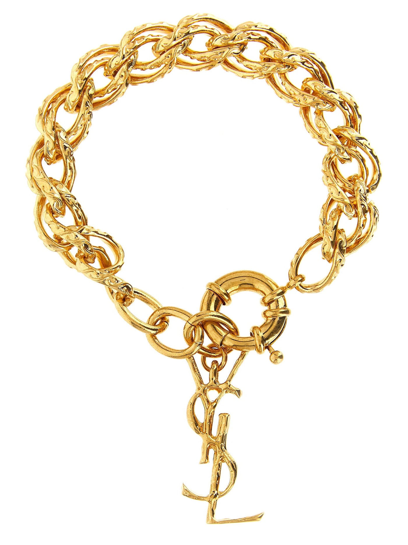 Saint Laurent Cassandre Bracelet — Gold Bracelets