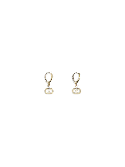 Valentino Garavani Ovalette Earrings — Gold Metal