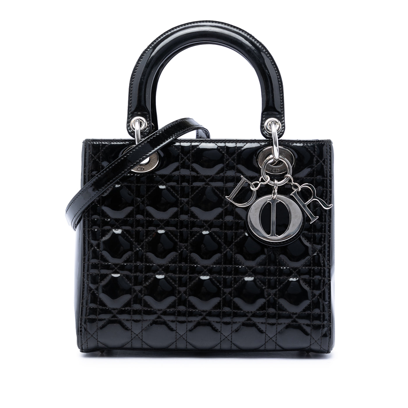 Medium Patent Cannage Lady Dior - Image 1