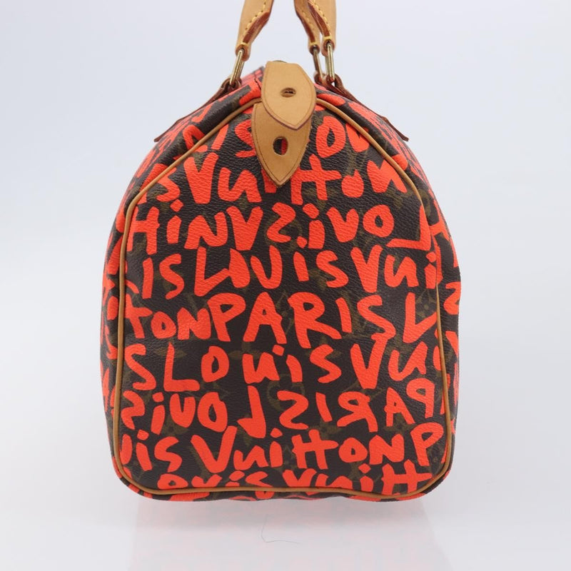 Louis Vuitton Speedy Limited Edition Monogram Graffiti Orange Canvas Bag