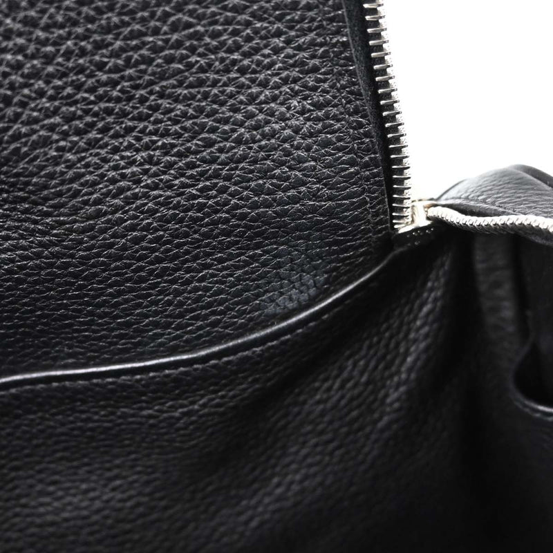 Hermes Lindy Clemence Black Leather Bag