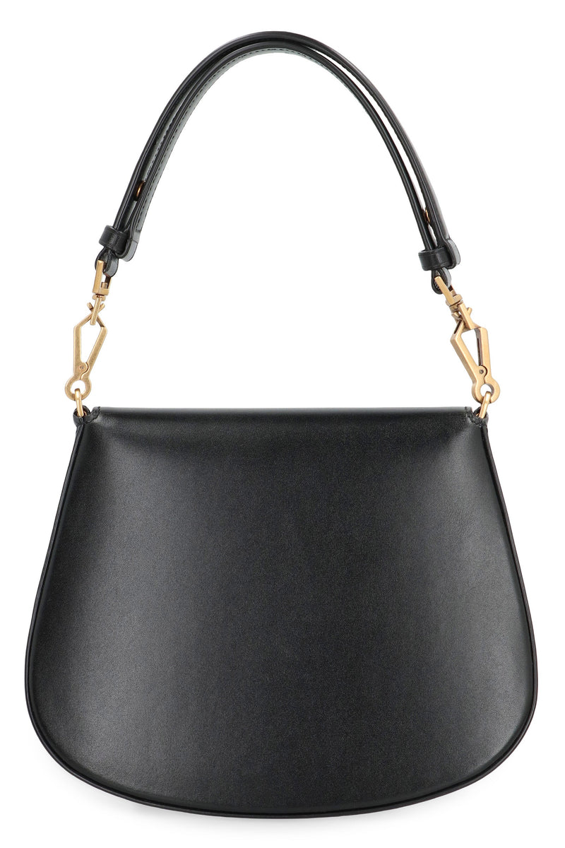 Saint Laurent Voltaire Shoulder Bag — Black Calfskin