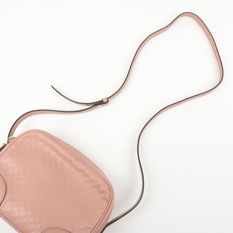 Gucci Bree Disco Microguccissima Leather Pink Bag