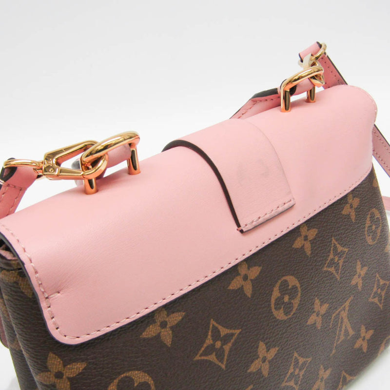 Louis Vuitton Locky Monogram Canvas With Leather Brown Bag