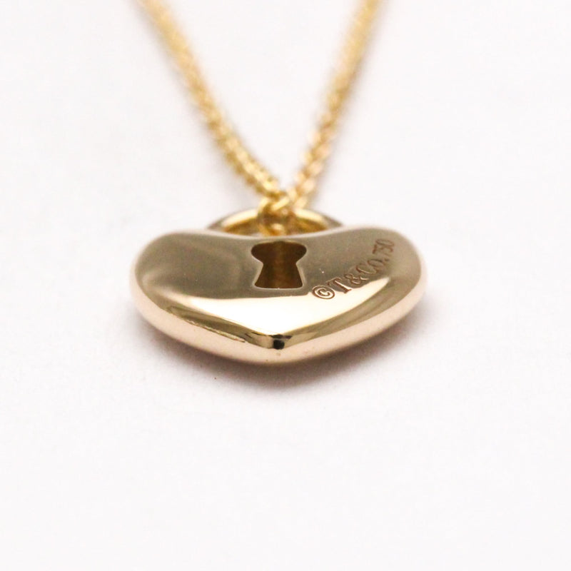 Tiffany & Co. Heart Lock Pendant 18k Yellow Gold Pink_gold Bijoux