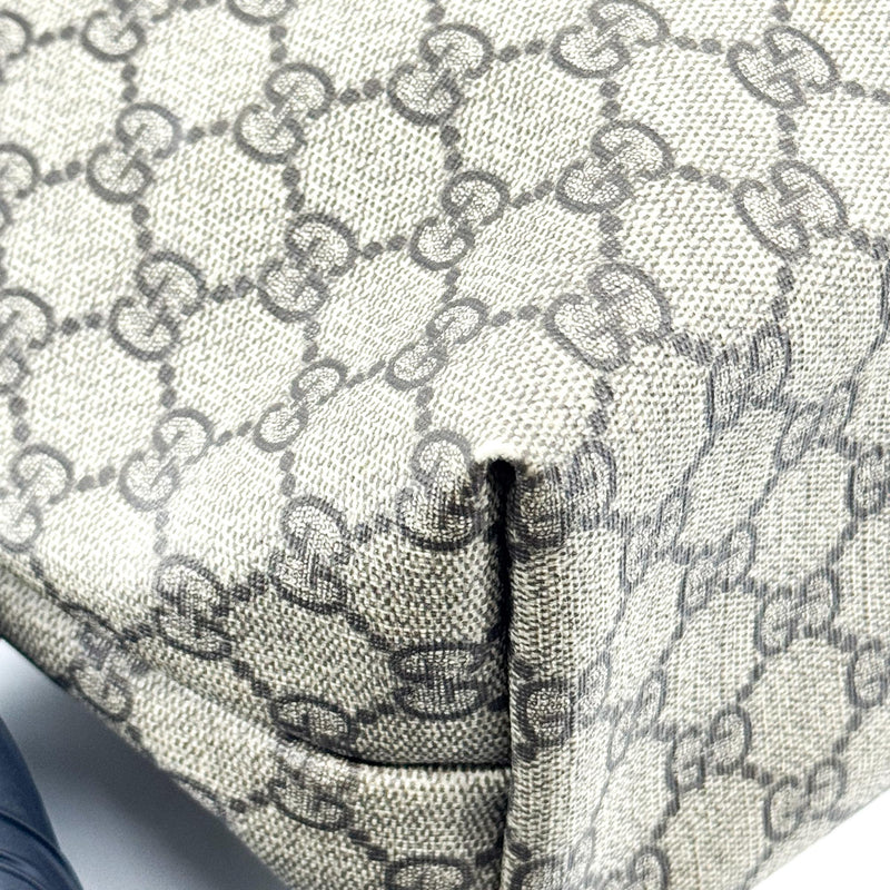 Gucci Plus Gg Coated Canvas With Leather Brown Bag