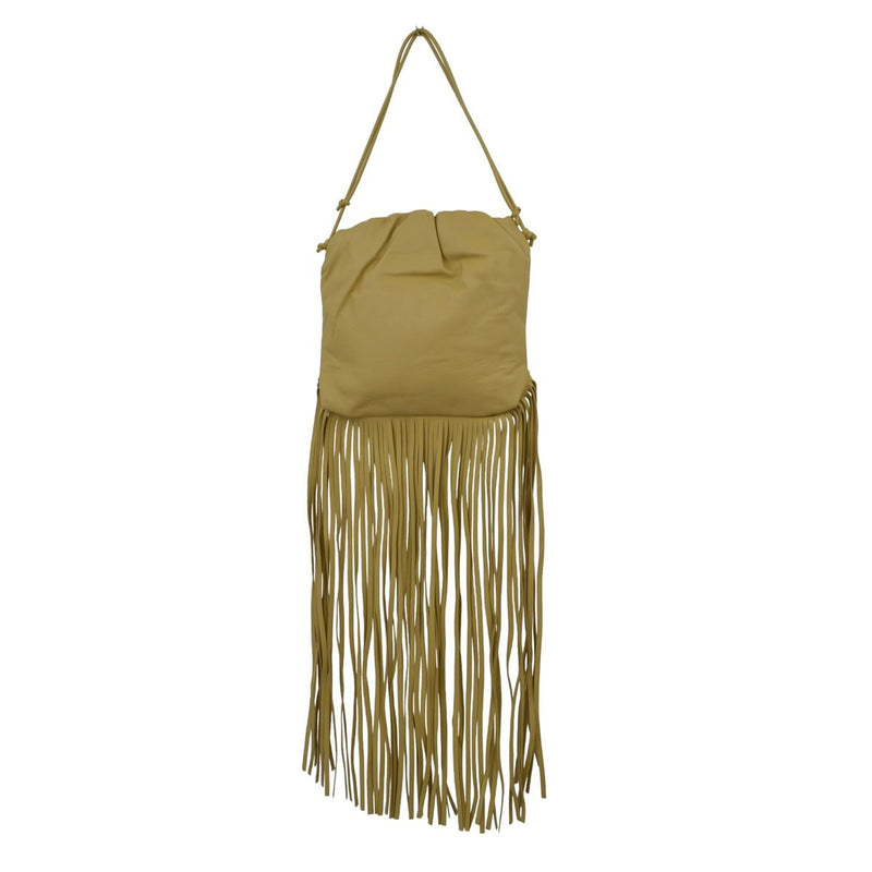 Bottega Veneta The Fringe Leather Beige Bag