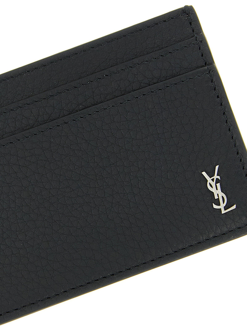 Saint Laurent Card Case — Black Leather Cases