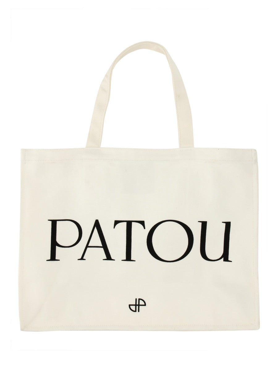 Patou Cotton Tote Bag — Ivory