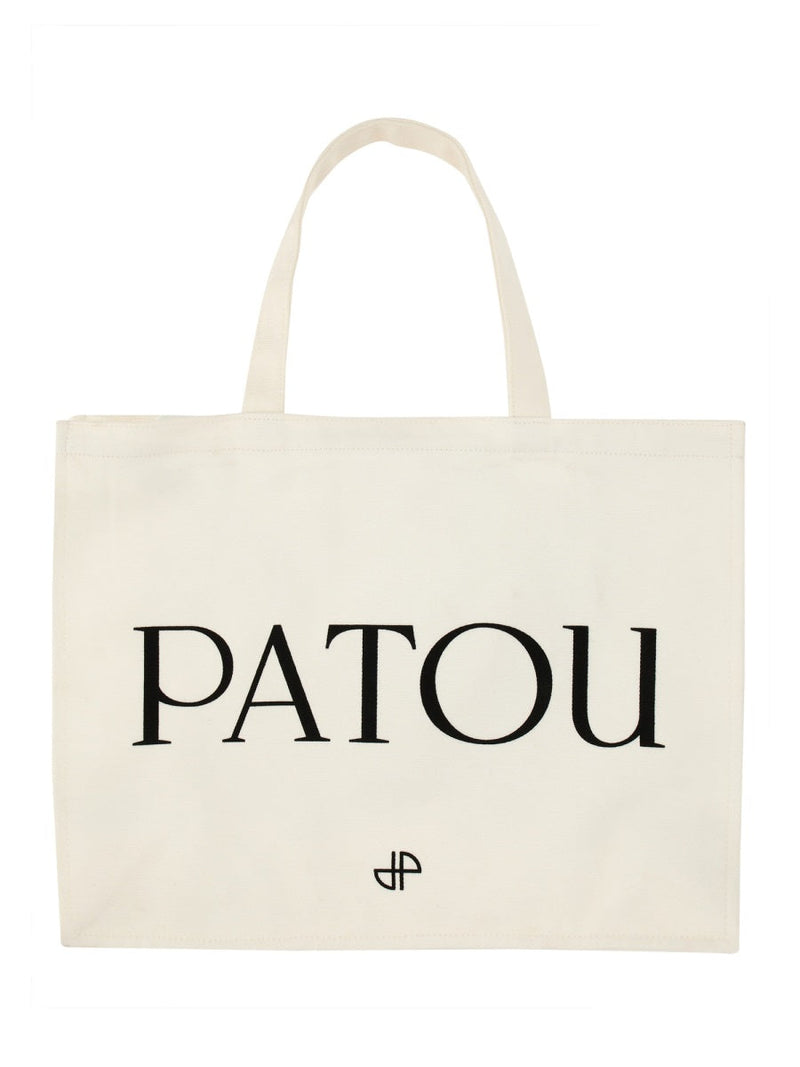 Patou Cotton Tote Bag — Ivory