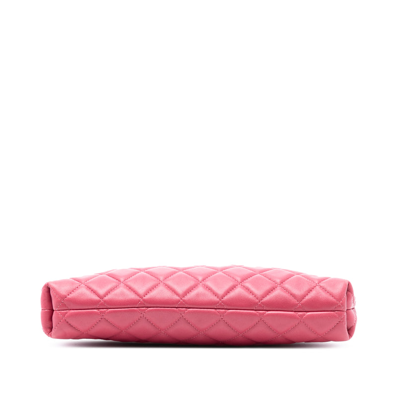 Quilted Lambskin Kiss Lock Clutch - Image 3