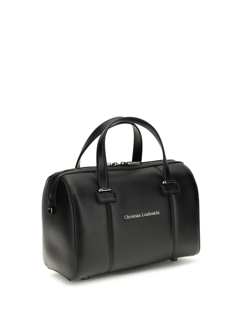 Christian Louboutin Calf Leather Top Handle Bag — Black Bos Taurus